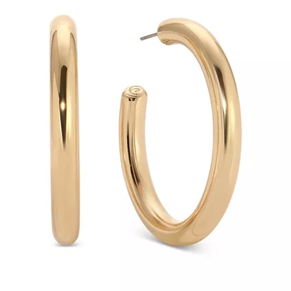 Ettika - Large Thick Classic Hoop Earrings - Picture 2 of 5